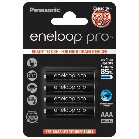 Panasonic eneloop pro AAA type Batterier til generelt brug (genopladelige) 900mAh 4